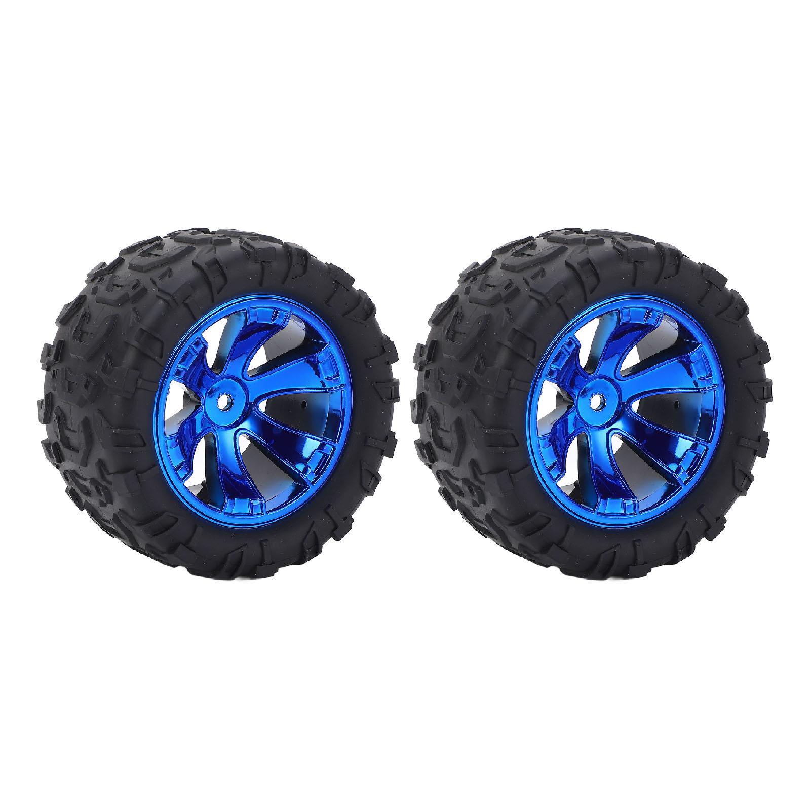 

2PCS RC Car Tires Abrasion Resistant Plastic Rubber Left Wheel Tyre Set Replacement for Wltoys 144018 3000