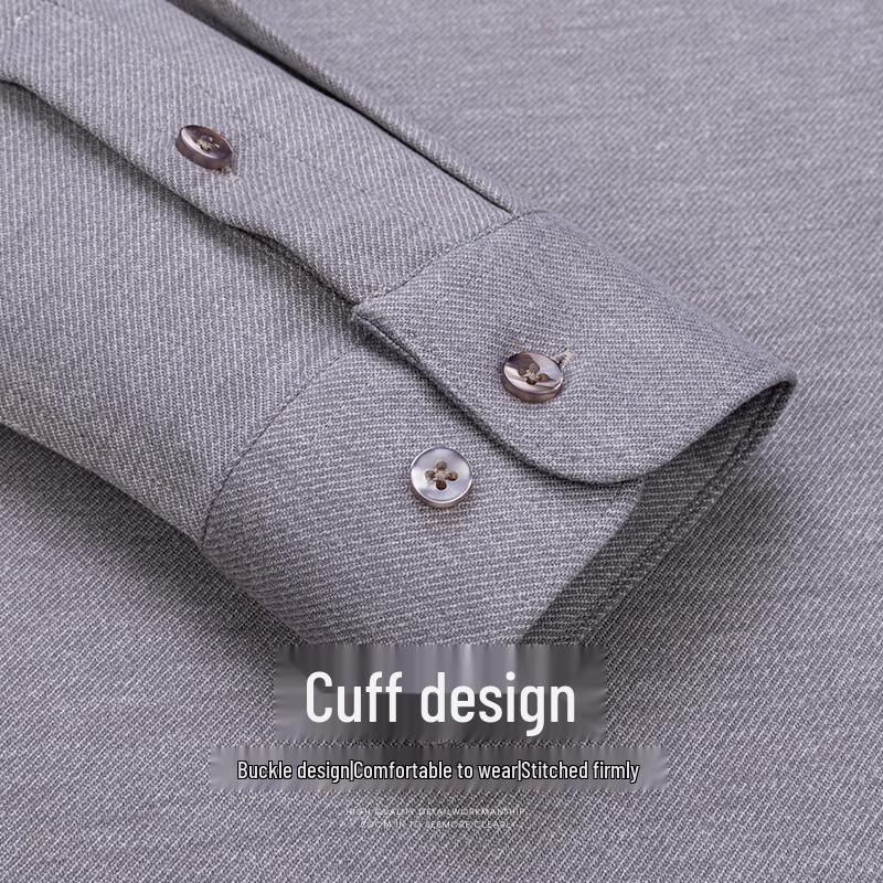 Shanshan Men's Machine Washable Wool Blend Long Sleeve Shirt