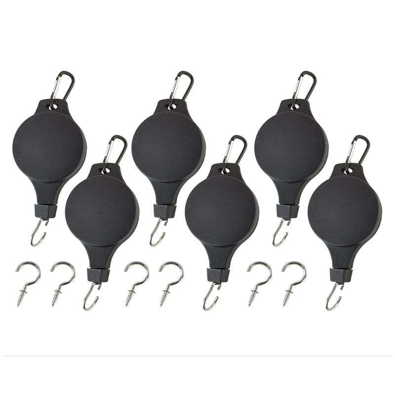 

2025 Trend Adjustable Hanging Hook For Outdoor Home Garden Decoration чёрный