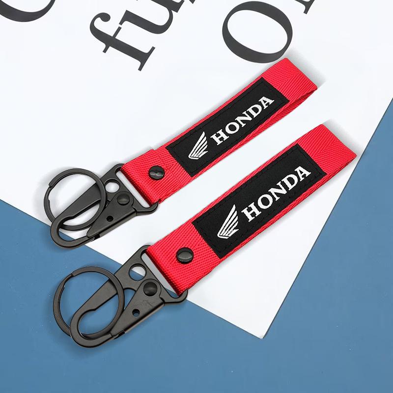 CPN1 1pcs Motorcycle KeyRing Ribbon Lanyard KeyChain Key Holder For Honda CBR 125R 954 600 650F 650R 1100XX 1000F CBR 600RR 1000RR