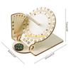 W89C Sundials Scientific Model Practical Wooden Sundials Model School Teaching Aids for Home Decorations