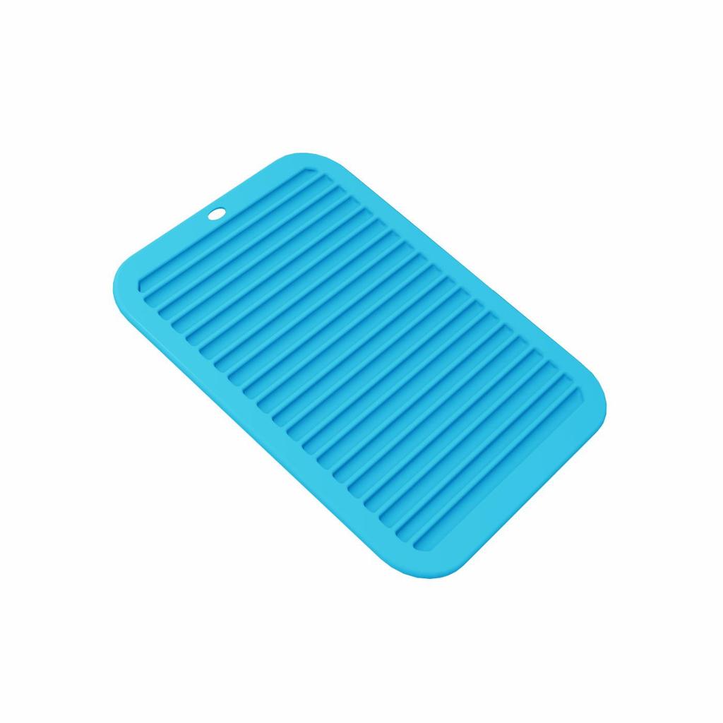 Silicone Wavy Insulated Pot Holder & Coaster - Anti-scald Square Placemat for Kitchen & Dining Table