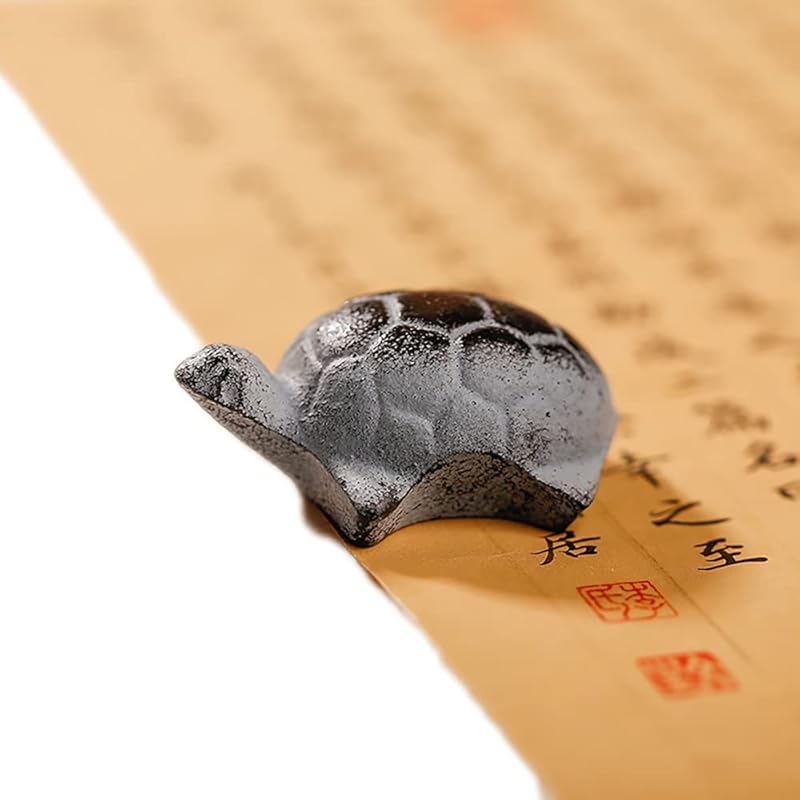 canjoyn Cast Iron Paperweight Garden Home Office Desk Decor Collection Animal Figurine (Fish)