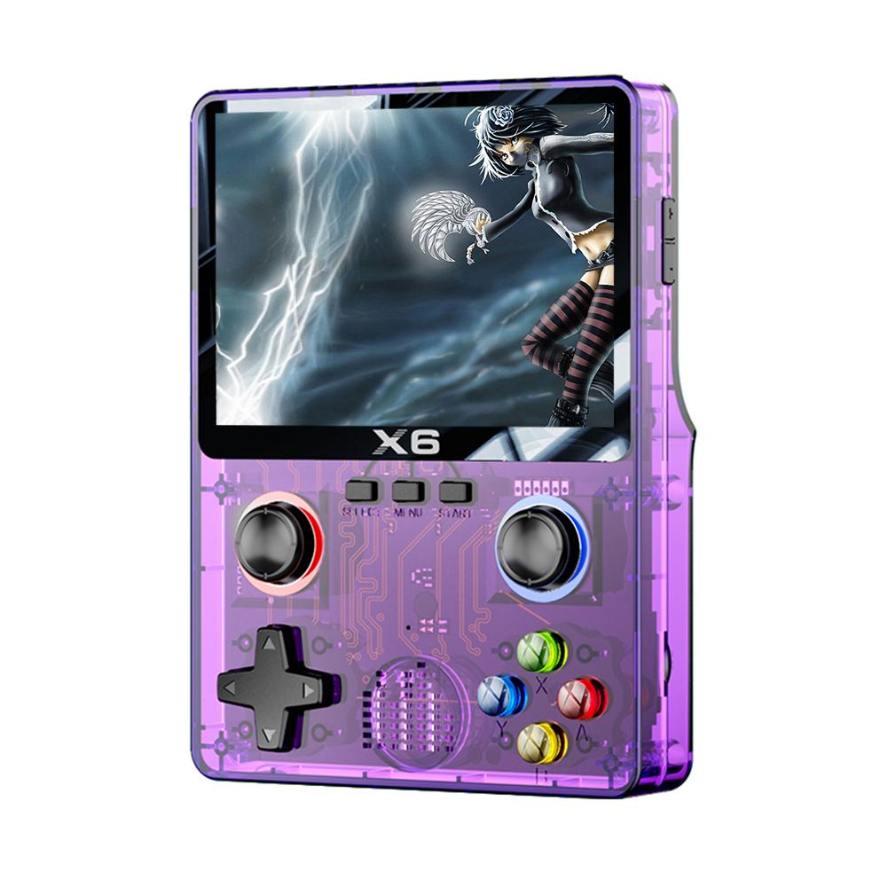 X6 Handheld Game Player 3.5 Inch IPS Screen Retro Video Game Console 2000mAh 3D Dual Joystick 11 Emulators PSP Gaming Device