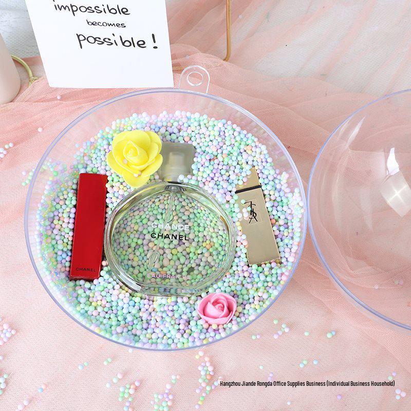 2-40CM Acrylic Transparent Hollow Ball for Wedding and Mall Decorations