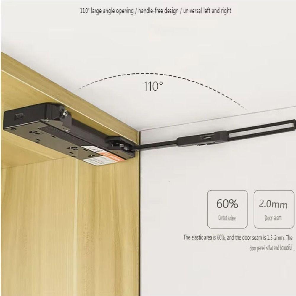 Free Handle Push To Open Cabinet Catches One-touch Opening Soft Closing Door Closer  Wardrobes