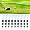 10 st Golfpeggar Femhuvudsdesign Professionella Minska Friktion Serveringspinnar 70mm/83mm Färgrika Plast Korta Peggar Träning Golfbollshållare
