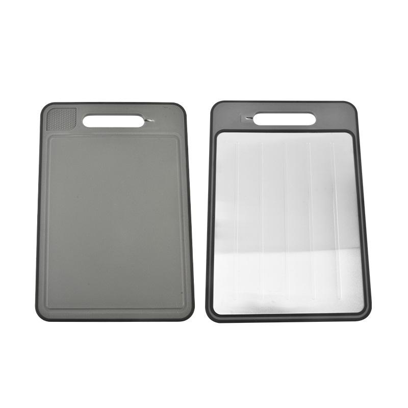 Double-Sided Multifunctional Thawing & Cutting Board with Round Handle