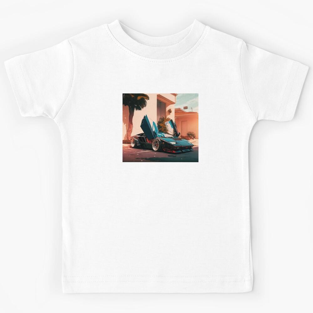 80 s Retro Sport Car Stance Kids T-Shirt 170