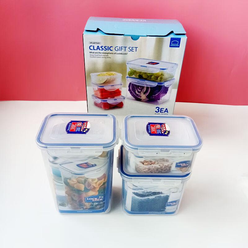 LOCK&LOCK Plastic Microwave-Safe Food Storage Container Set