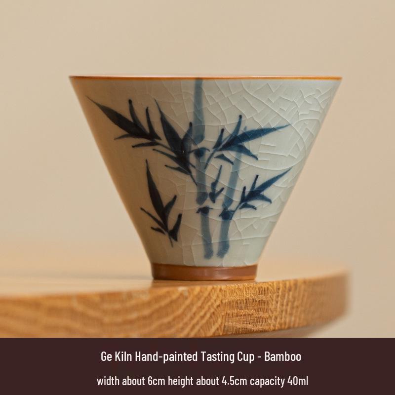 Portable Hand-Painted Travel Tea Set with One Pot and Four Cups – Perfect Business Gift