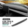 Suede Interior Decorative Trim Sticker for Tesla Model 3 Highland 2024-2025 Center Console Dashboard