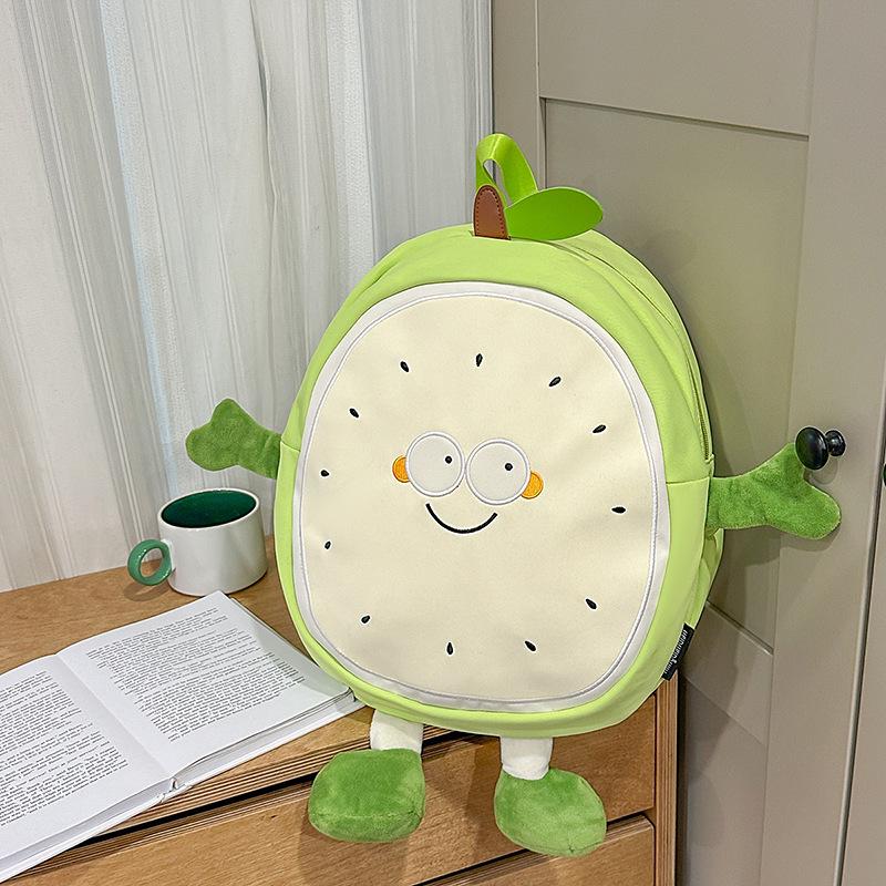 2025 Cute Watermelon Backpack for Girls - Large Capacity Schoolbag: Fresh and Casual Design