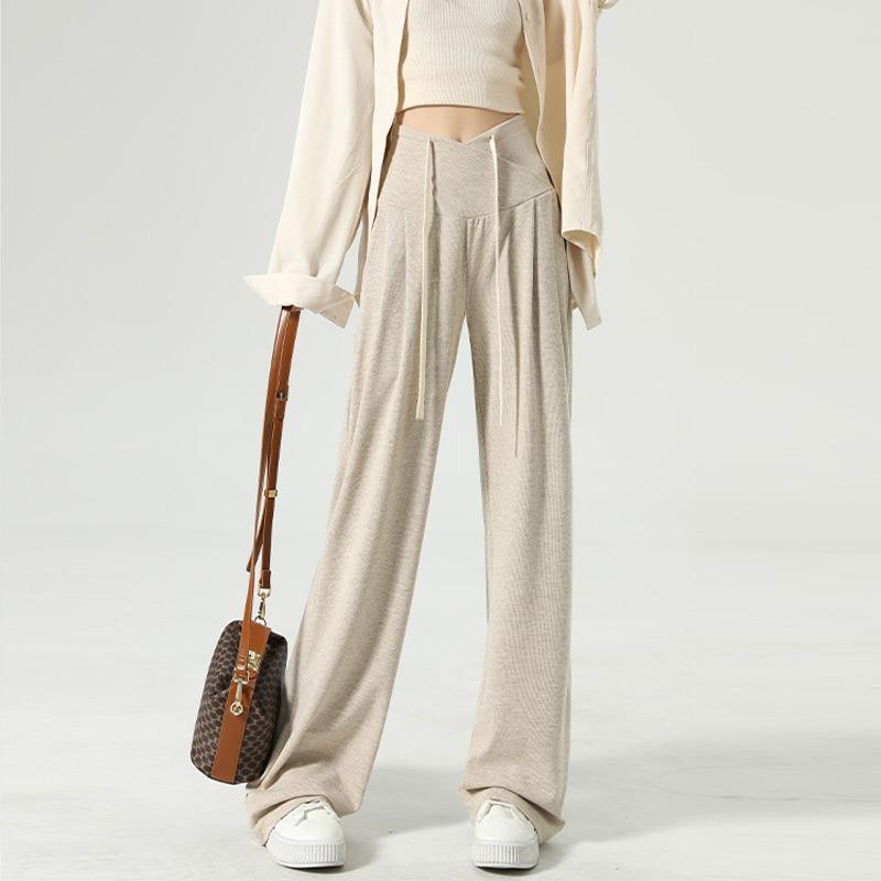 Velvet Thickened Outside with Autumn and Winter, New Belly-supporting Pants Wide-leg Pants, Large-size Casual Spring Outfit for Pregnant Women