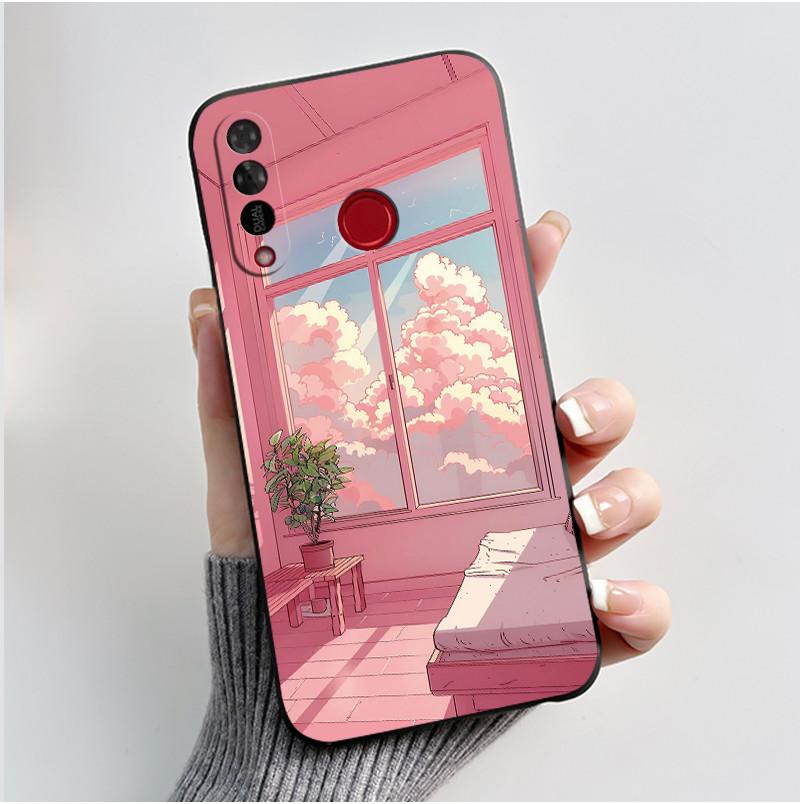 Phone Case For Itel S15/S15 Pro Candy Color Jelly Soft Shockproof Black Cover Trendy Style Painted Pattern Casing