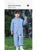 Kids' Full-Body Rainproof One-Piece Suit with Hood for Boys and Girls
