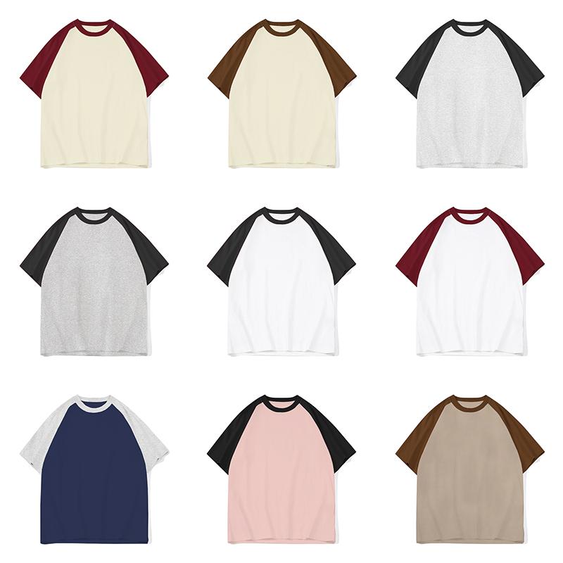 220g pure cotton Summer T shirts for Men Casual Oversized male Streetwear T-shirt Unisex Basic Solid Young boys y2k Tops