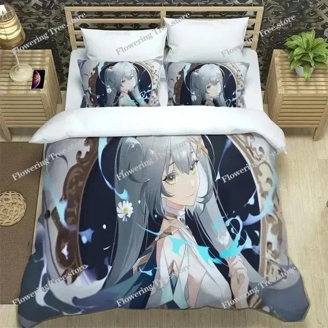 3D Anime Genshin Impact Sängkläder Påslakan Sängset Täcke Örngott Täcke king Queen Size Pojkar Vuxen Sängkläder
