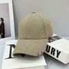 Autumn and Winter Warm and Slim Woolen Hard Top Iron Ring Buckle Baseball Hat for Women Casual Versatile Woolen Couple Peaked Hat Trendy