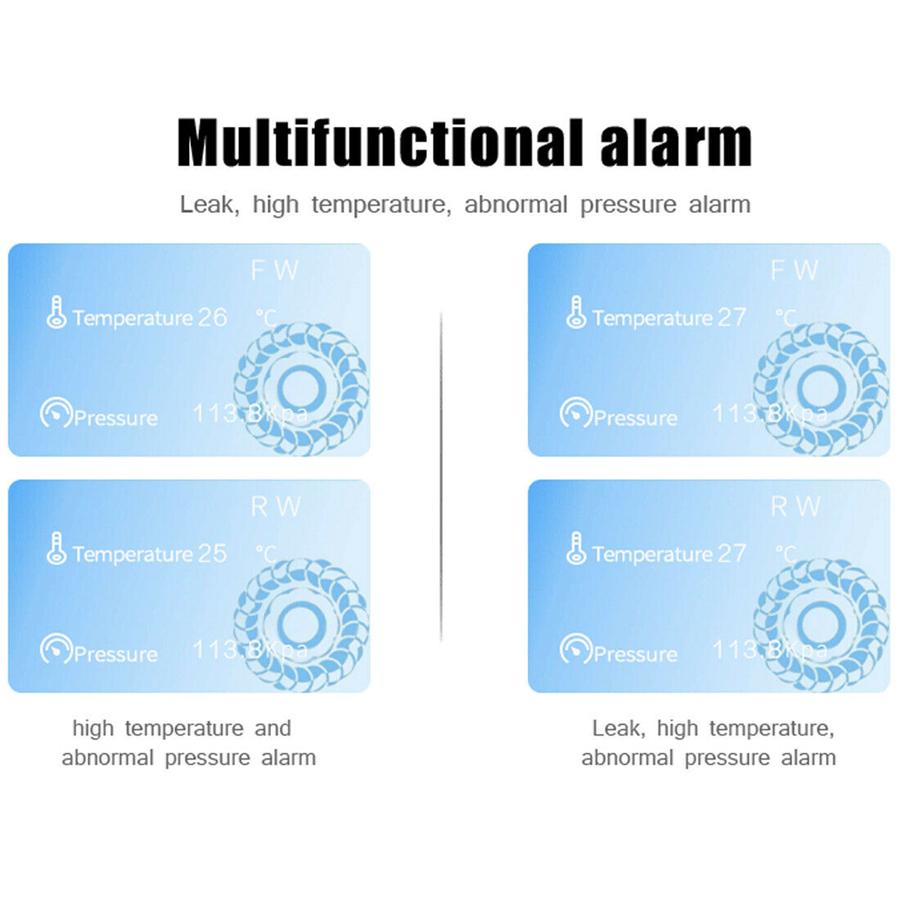 TPMS Reifendruckkontrollsystem für Motorräder mit Bluetooth, 2 externe Sensoren