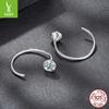 Personalized D Color Moissanite Ear Hook Women'S Simple High-End Versatile S925 Sterling Silver Earrings.