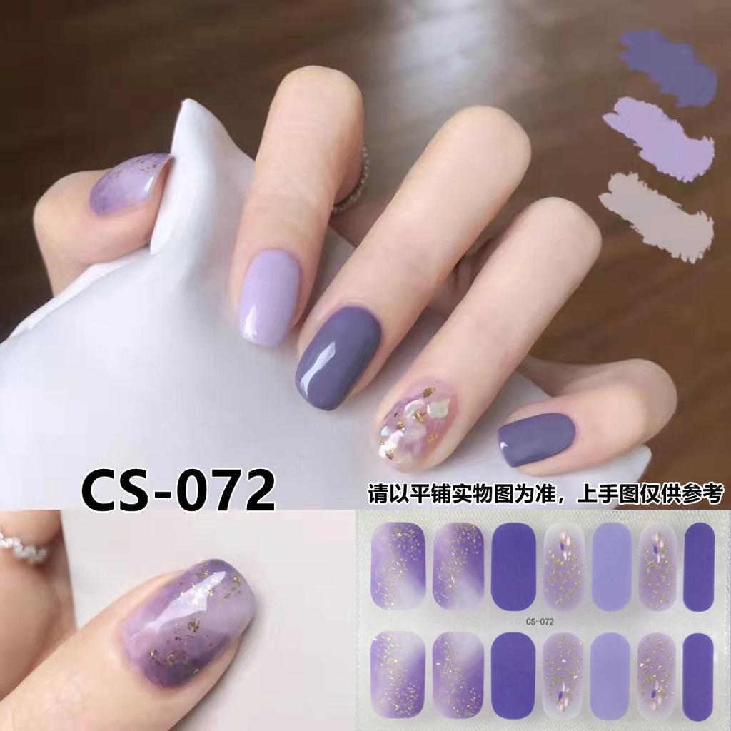 CS voděodolný a nepečlivý gelový lak na nehty film vše lepí Japonský a korejský větrný jarní a letní balicí papír na nehty balicí papír