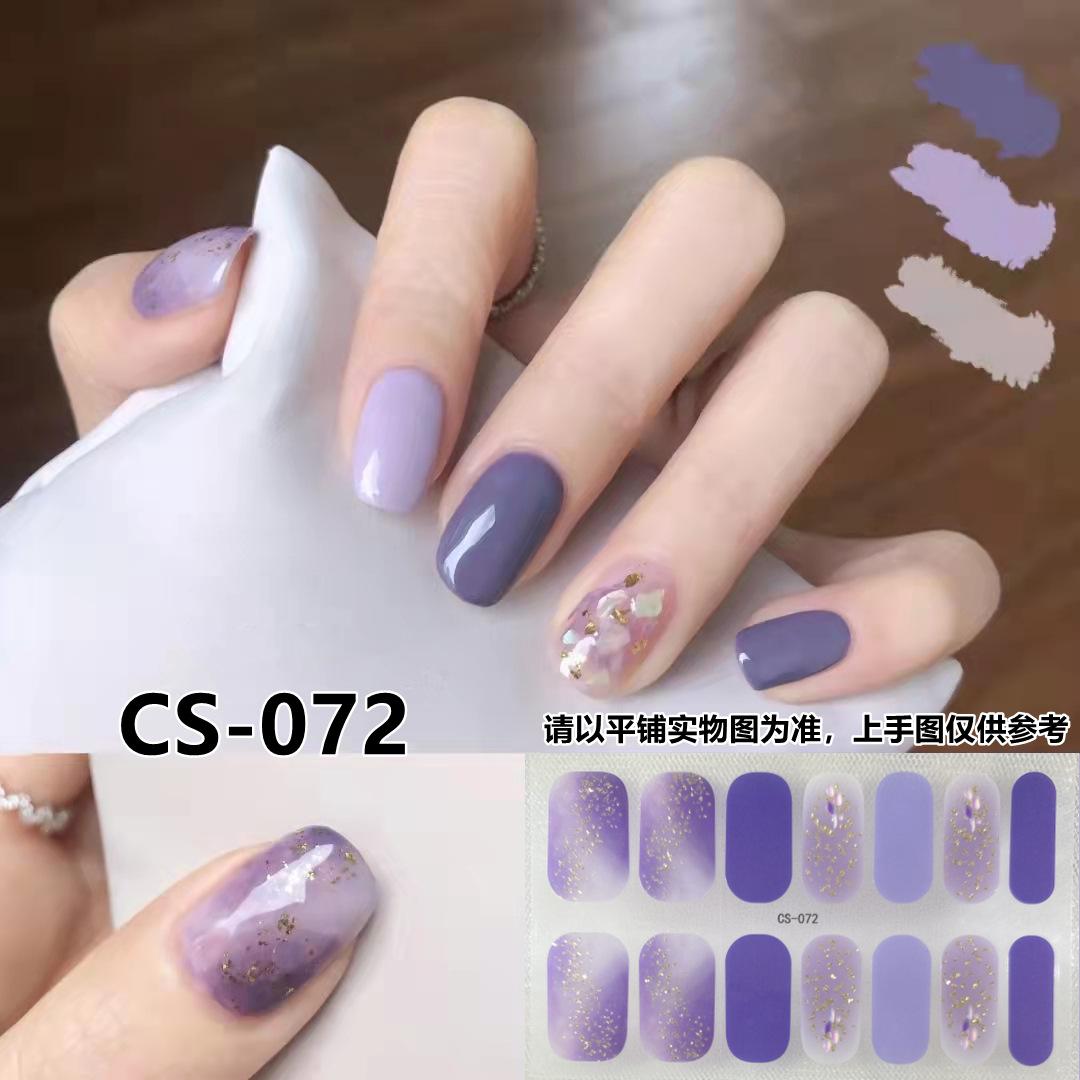 

Водонепроницаемая пленка для гель-лака CS, не требующая запекания, все прилипает, японский и корейский ветер, весенне-летняя бумага для обертывания ногтей, бумага для обертывания ногтей CS072