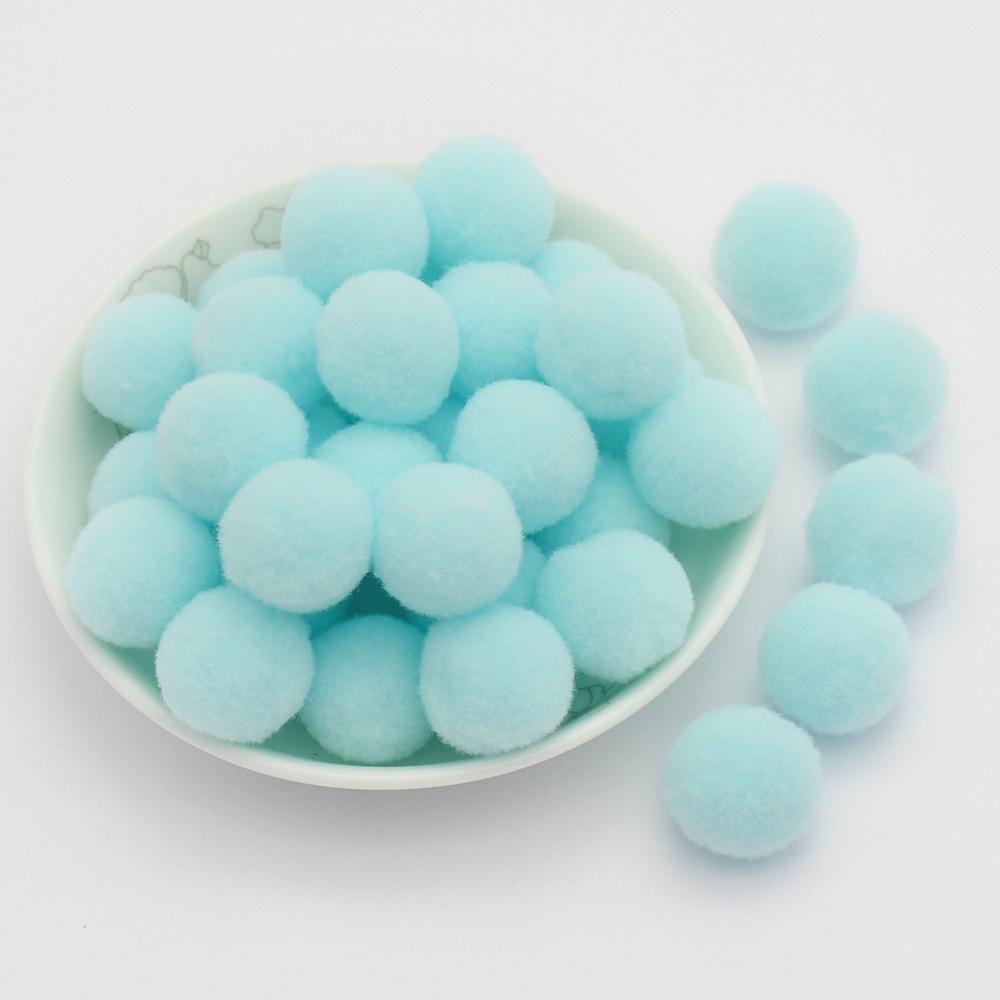 Colored Pompoms 81015202530Mm High Elasticity Soft Diy Pom Poms Fuzz Ball Pompom For Crafts Wedding Decor Kid Creative Toy