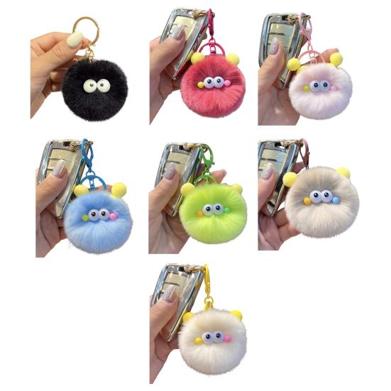 Schlüsselanhänger Weicher Stoff Plüschtier Schlüsselanhänger mit stabilem Metallclip Kinderrucksack Federmäppchen Zubehör Partygeschenk