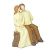 Resins Decorative Statue Commemorates Special Anniversaries Romantics Loving Elderly Couple Sculpture for Valentines Day