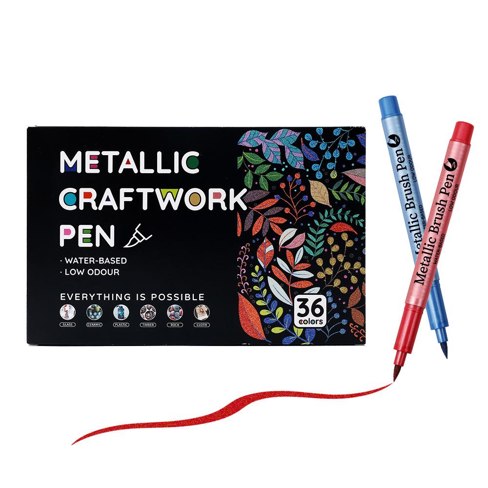 Colorful Metallic Signature and Highlight Pen for Crafting & DIY Projects