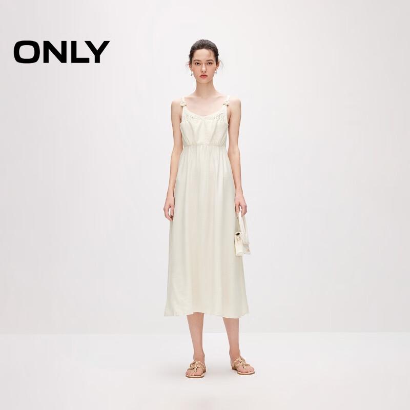 ONLY 2024 Summer Elegant Paneled V-neck Midi Slip Dress