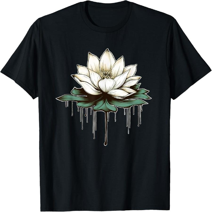Unisex T-shirt Yoga Botanical Lotus Spiritual T-Shirt