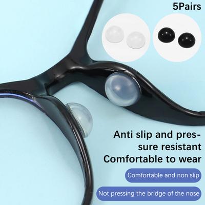 Anti-Slip Silicone Eyeglasses Nose Pads Transparent SoftSelf-Adhesive Invisible Air Cushion Nasal Supports for Glasses Stability