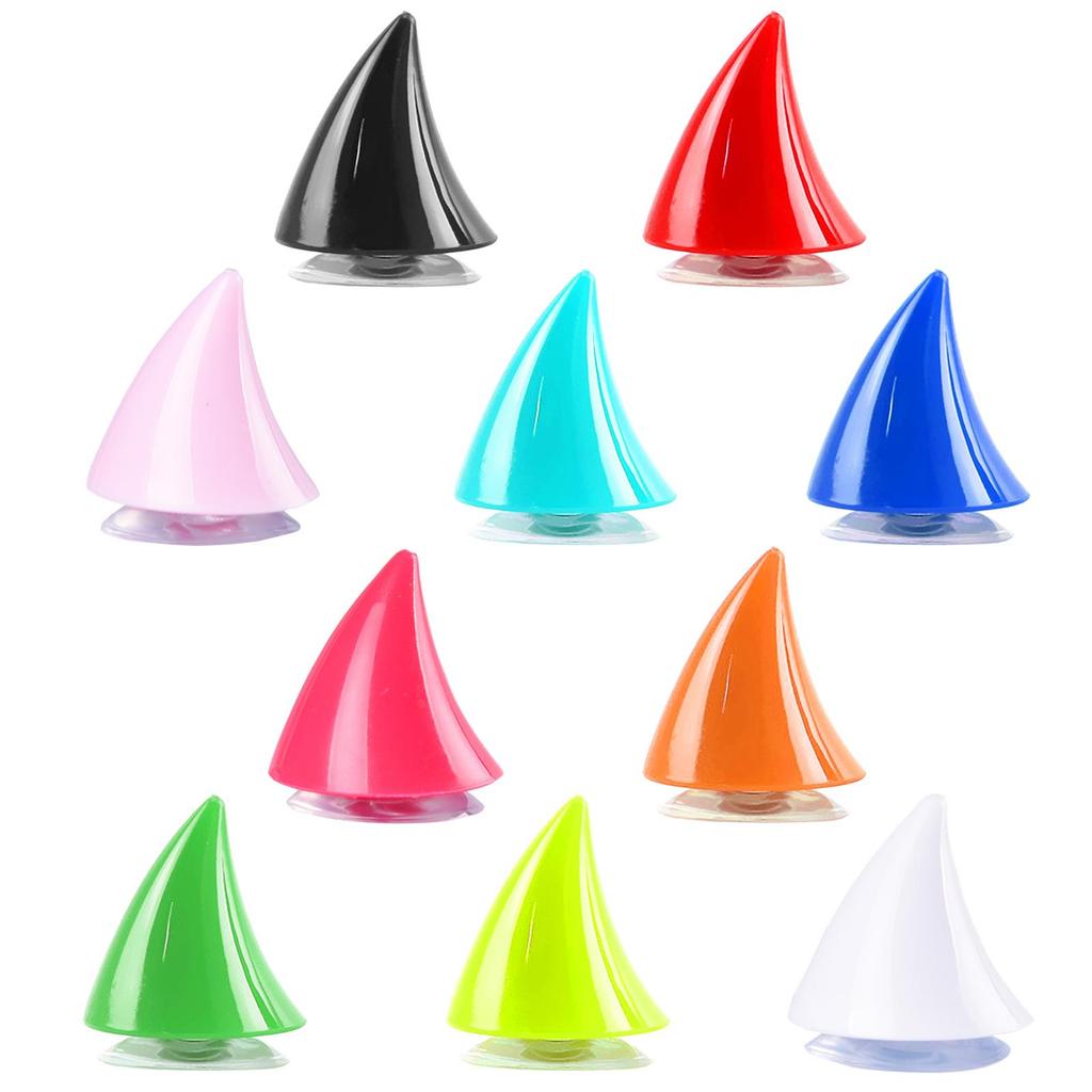 1Pc Creative Motorcycle Helmet Cool Devil Ox Horn Decor Suction Cup Headwear Accessory Motorcycle Accessories Supplies Products