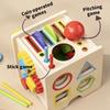 8-in-1 Montessori Early Education Toy: Shape & Color Matching, Ball & Coin Toss, Fine Motor Skills