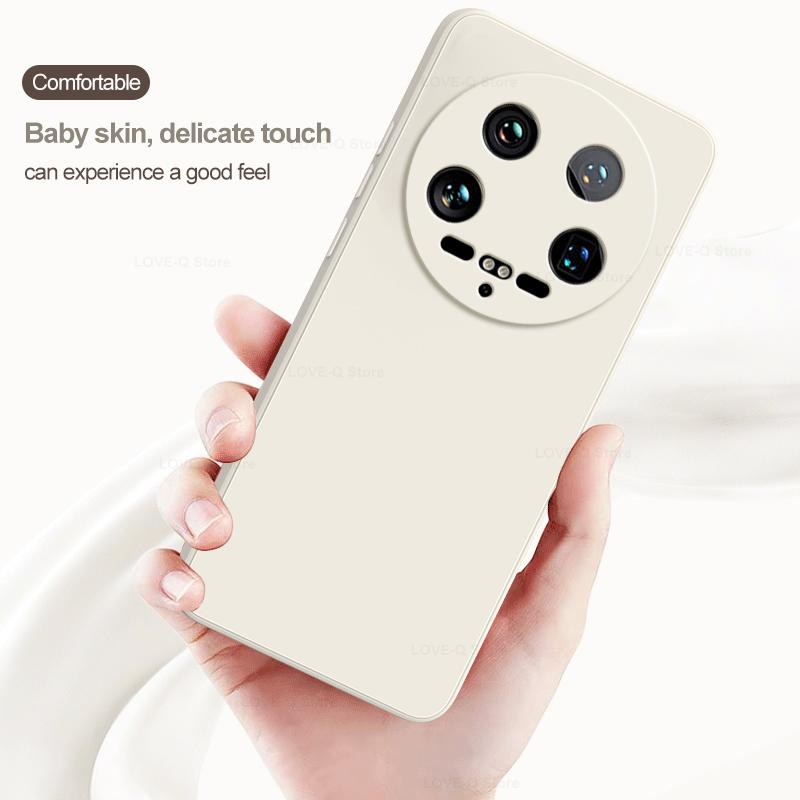 For For Xiaomi 14 Ultra Liquid Silicone Phone Case For Xiaomi Mi 14 Mi14 Ultra Mi14Ultra Cases Shockproof Protective Cover