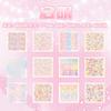 24Pcs/book Cute Die-cut Flash Decorative Stickers Book DIY Scrapbook Phone Case Decoration Collage Material Aesthetic Stationery