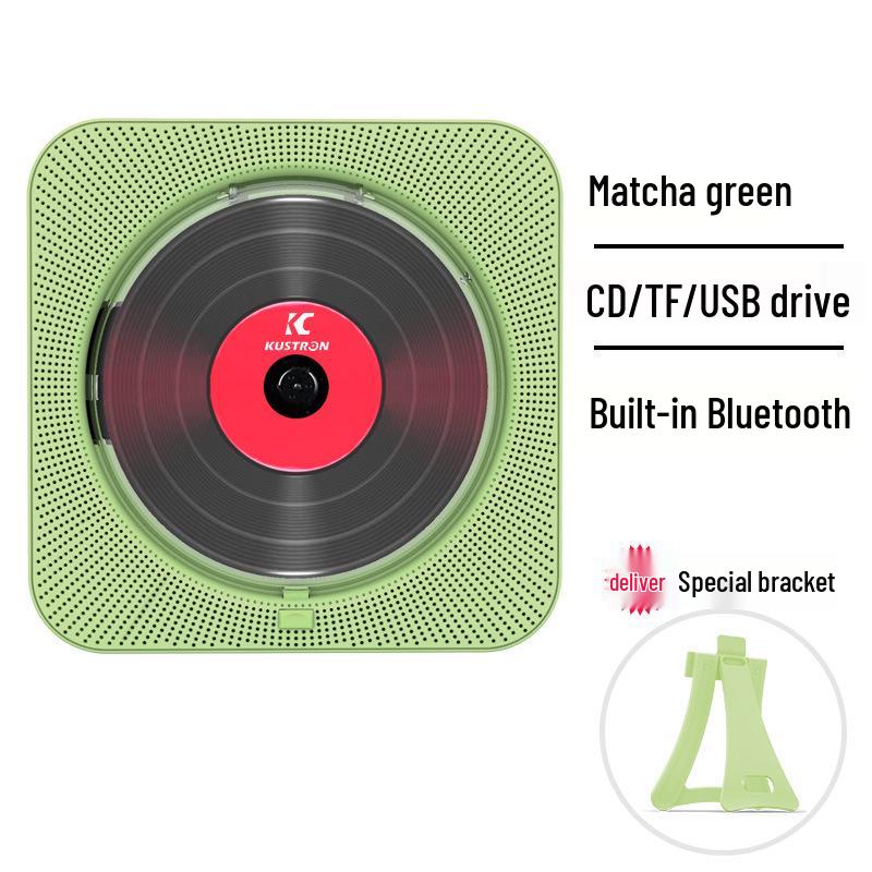Wall-Mounted Bluetooth CD Speaker & Music Player with Cover - Early Education Learning Repeater & Radio MP3 Player