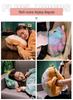 Cartoon 2-in-1 Cushion & Blanket: Dual-Use Hand Warmer, Leg Cover, Nap Pillow Doll for Office