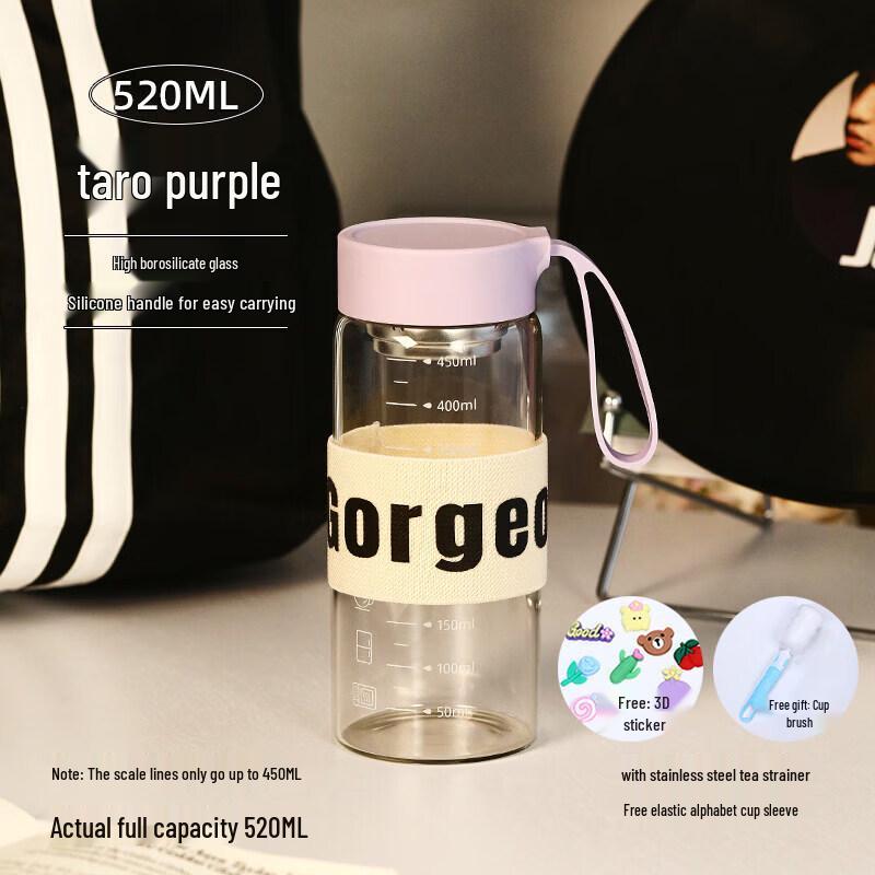 High Borosilicate Glass Portable Measuring Cup