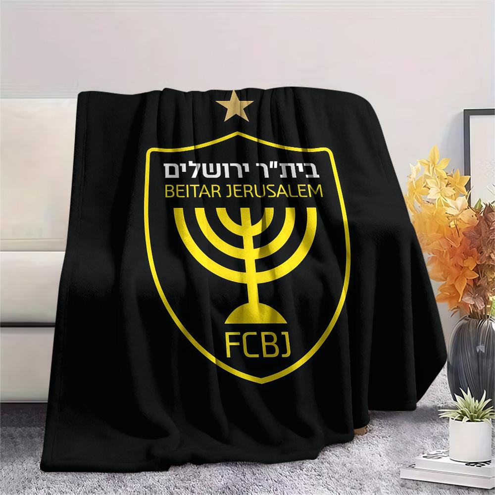 Beitar Jerusalem Flannel Blanket, High quality Comfortable for All Seasons, Home Decor, Warmth and Comfort