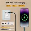 ABBP-Tuya Wifi Smart Wall Socket PD20W With USB/Type-C Fast Charge Plug With Alexa Google Home EU Plug