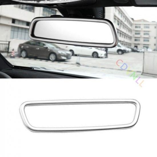 For Mercedes-Benz GLC 2016-2021 Matte Silver Interior Rearview Mirror Decor Trim
