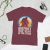 Novelty Bigfoot Doesnt Believe In You Either TShirt Unisex Cotton T Shirt Sasquatch Short Sleeve Tee Shirt Birthday Gift Tops