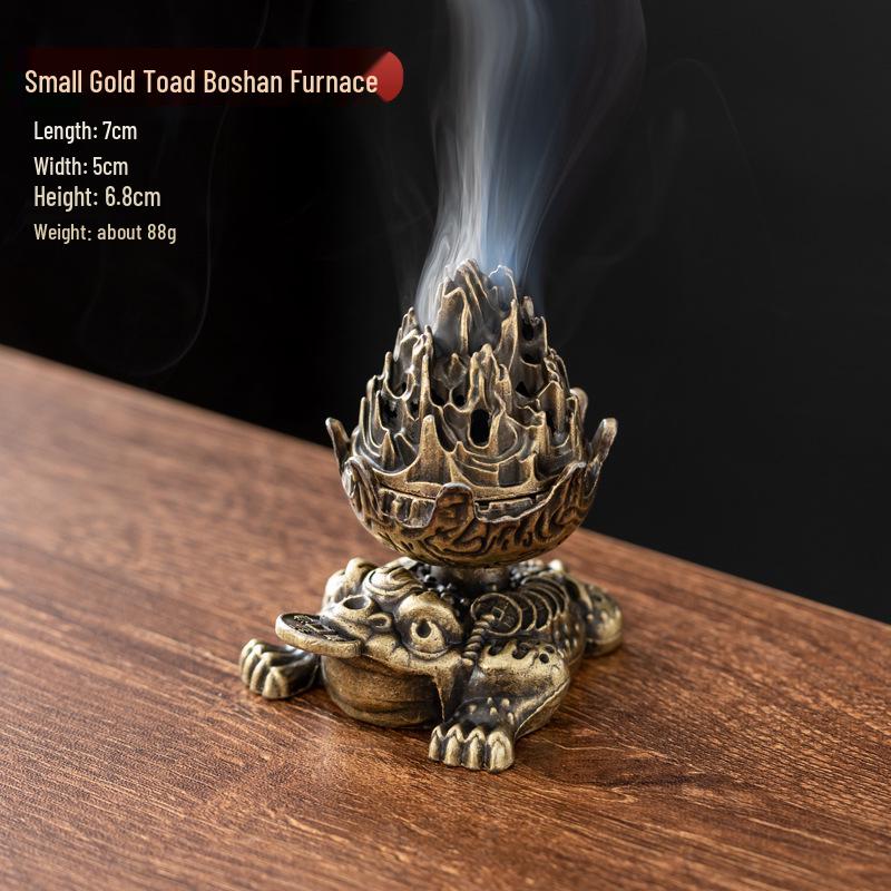 Creative Alloy Mini Indoor Incense Burner - Perfect for Homes, Hotels, and Small Decorative Spaces