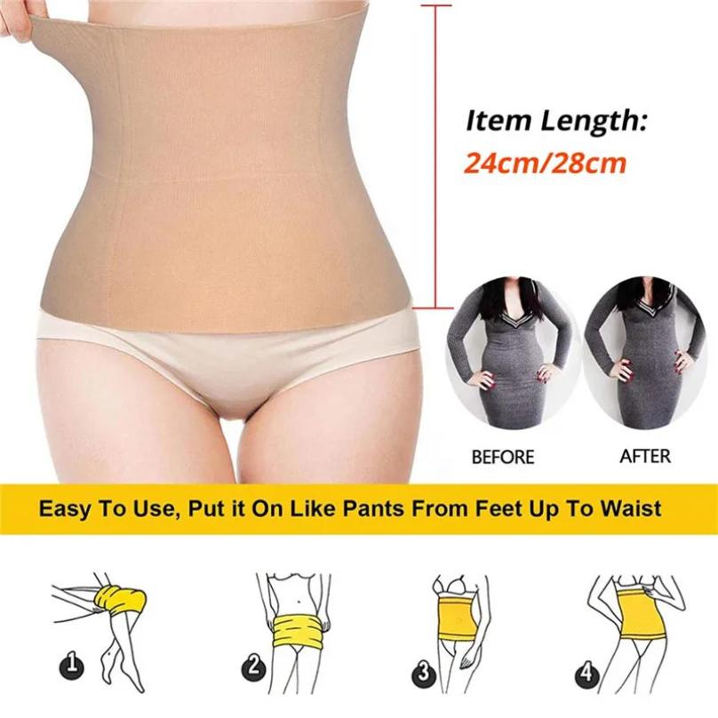 Postpartum Belly Band Tummy Tuck Belt Slim Body Shaper Corset for Women After Baby Delivery