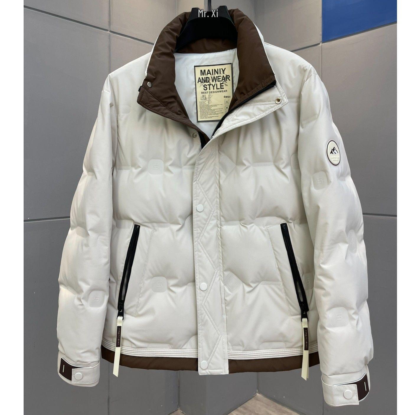 

Мужская модная зимняя куртка с утеплителем из пуха, приталенного силуэта, со стойкой L for 100-115kg