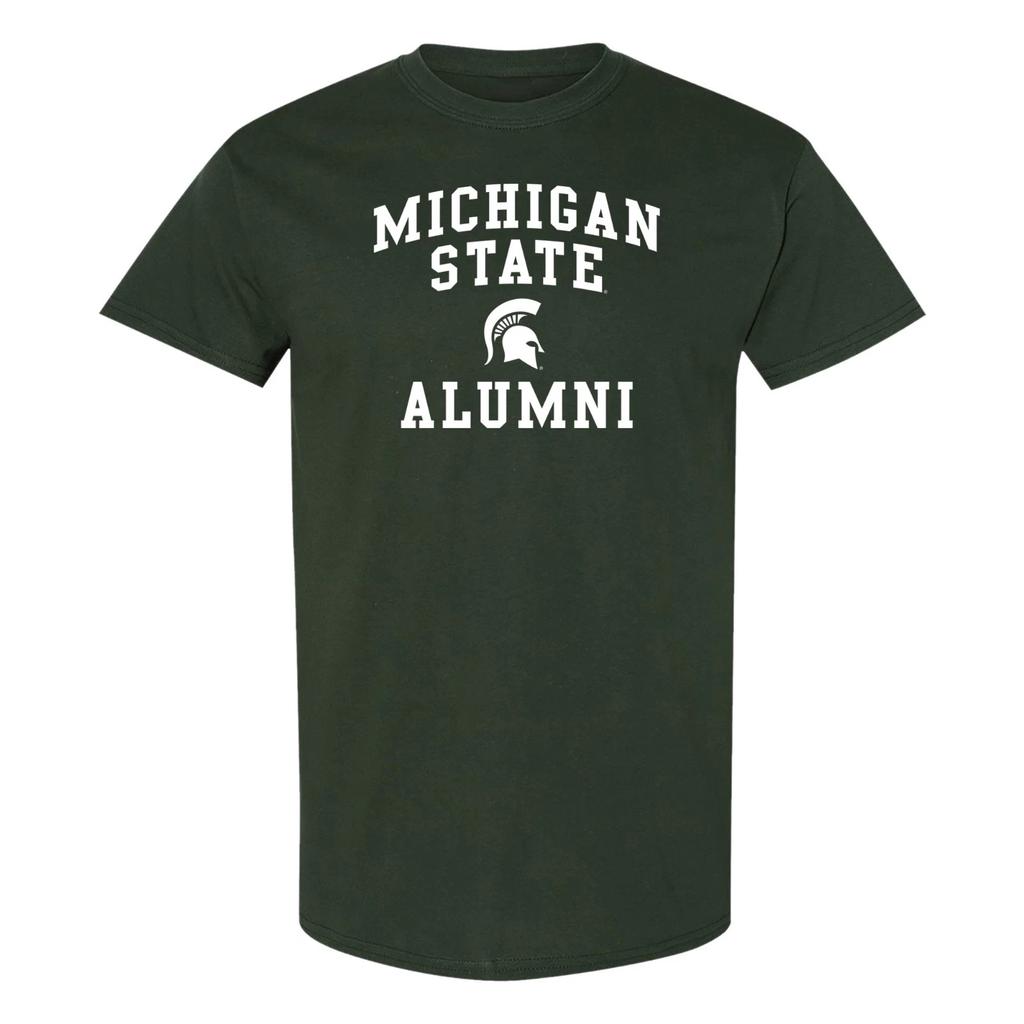 Michigan State Arch Logo Alumni T-Shirt - Forest