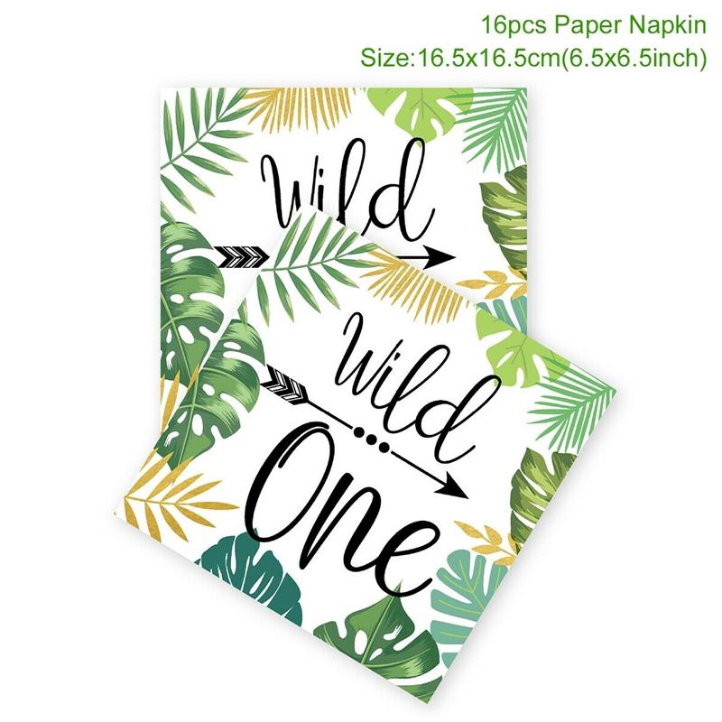 

Животные джунглей одноразовая посуда Wild One тематическая вечеринка украшения Jungle Baby Shower день рождения дети Safari тематическая вечеринка принадлежности